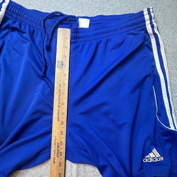 Adidas Shorts Mens XL Blue Climalite Soccer Athletic Z21561 3-Stripe Training - Picture 7 of 10